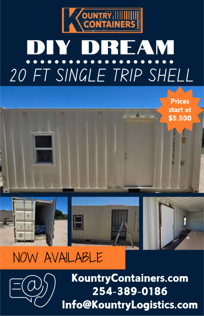 20 FT single trip shell