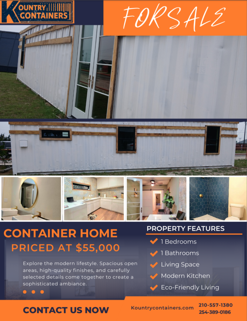 container home priced at $55,000