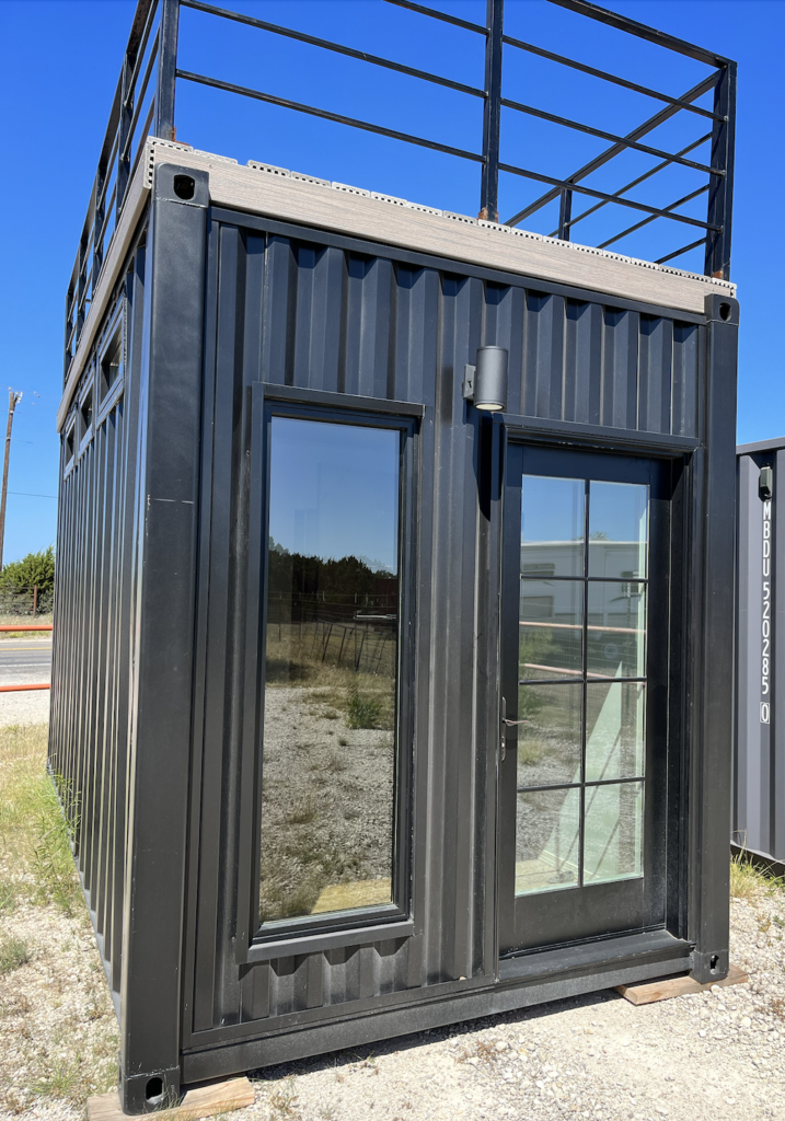 Door on a black unit